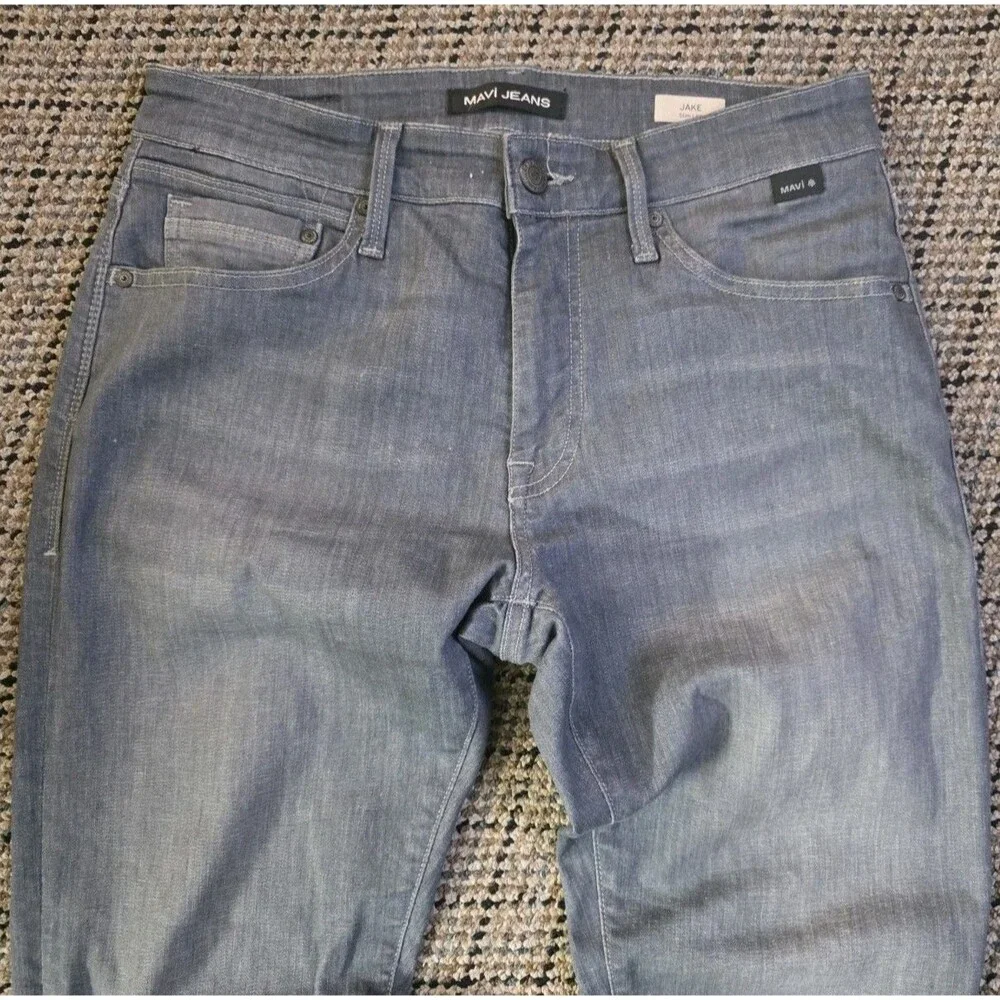 Mavi Jake Slim Leg Jeans Mens Size 32X30 Gray Casual Stretch